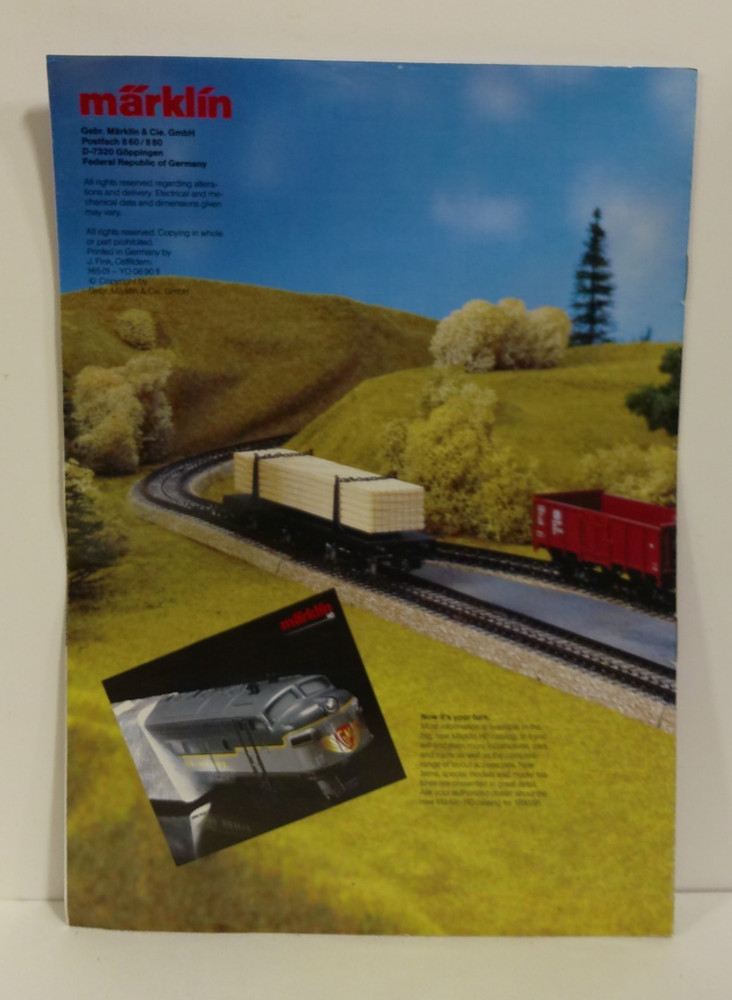 Vintage Marklin HO 1990/91 Catalog