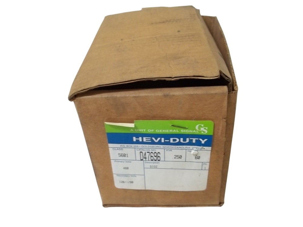 HEVI-DUTY D47696 TRANSFORMER NSMP