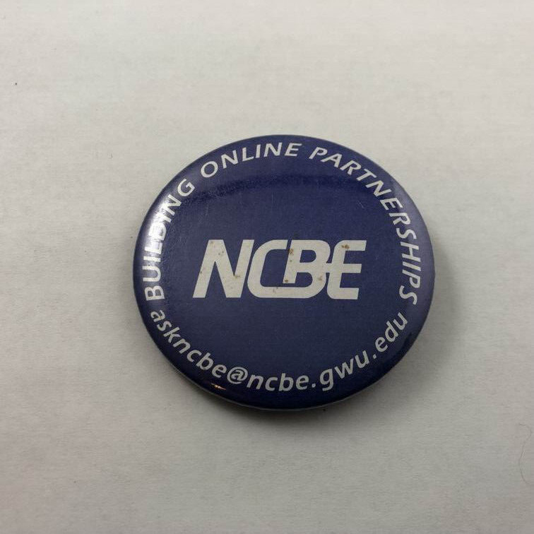 Vintage NCBE / Building Online Partnerships Button Pin Back