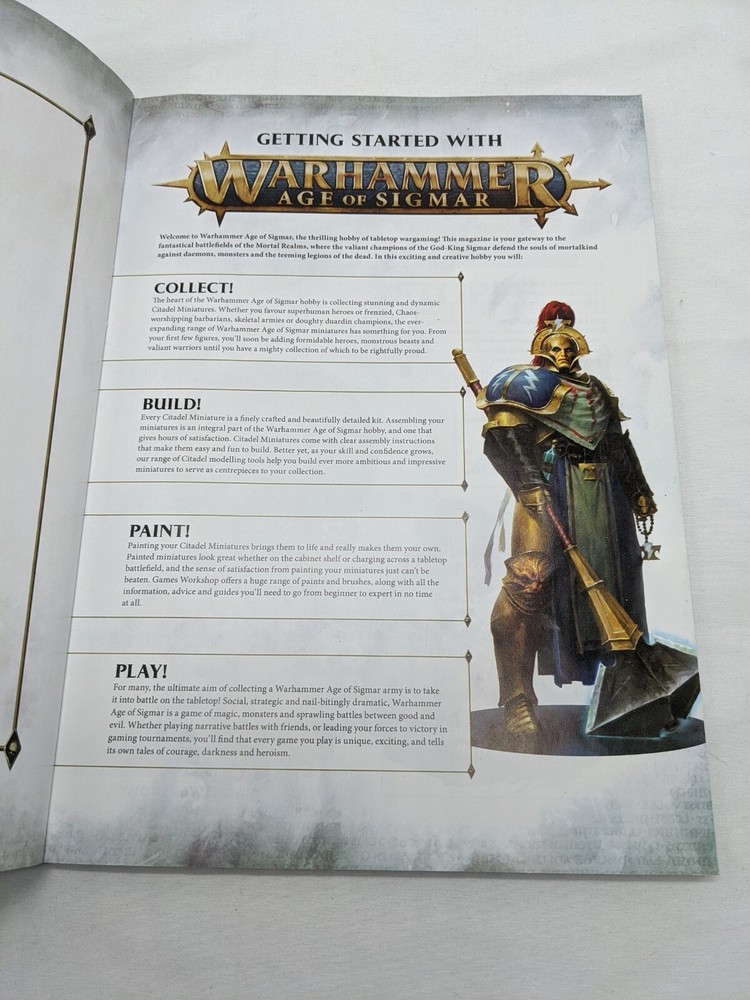 Getting Started With Warhammer Age Of Sigmar Miniatures Game Book