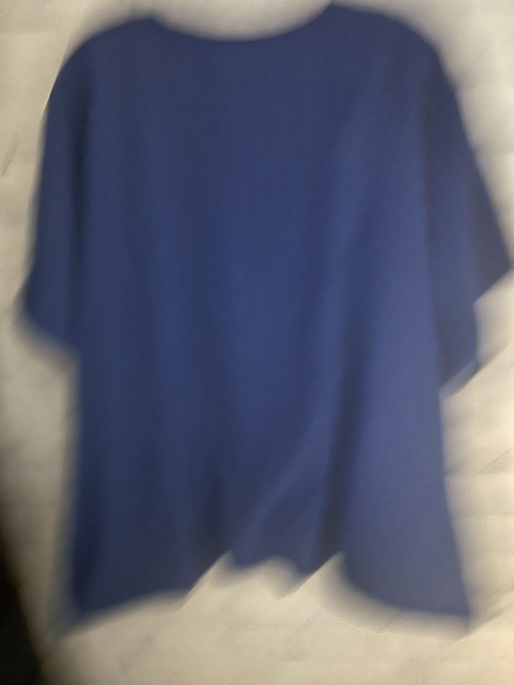 Jockey Solid Blue Scrub V-Neck STRETCH Plus Women's Size 3X
