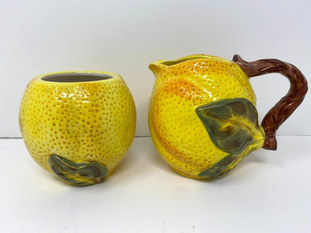 Tabletops Gallery Lemone Creamer & Cup