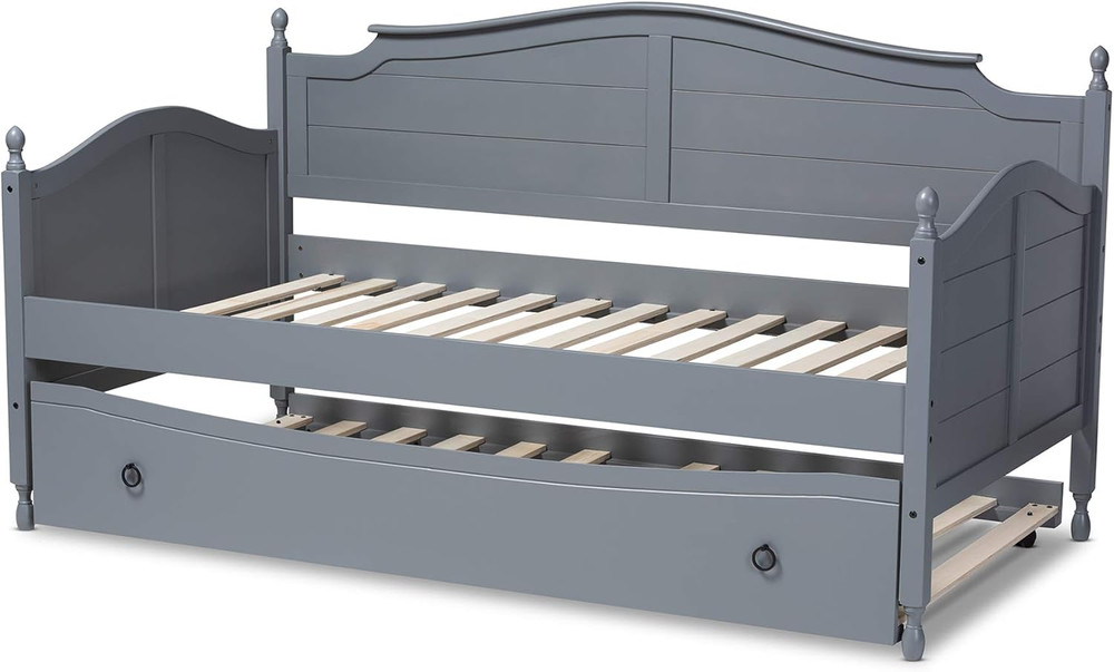 Stylish Grey Single Daybed for Comfortable Sleeping and Relaxing