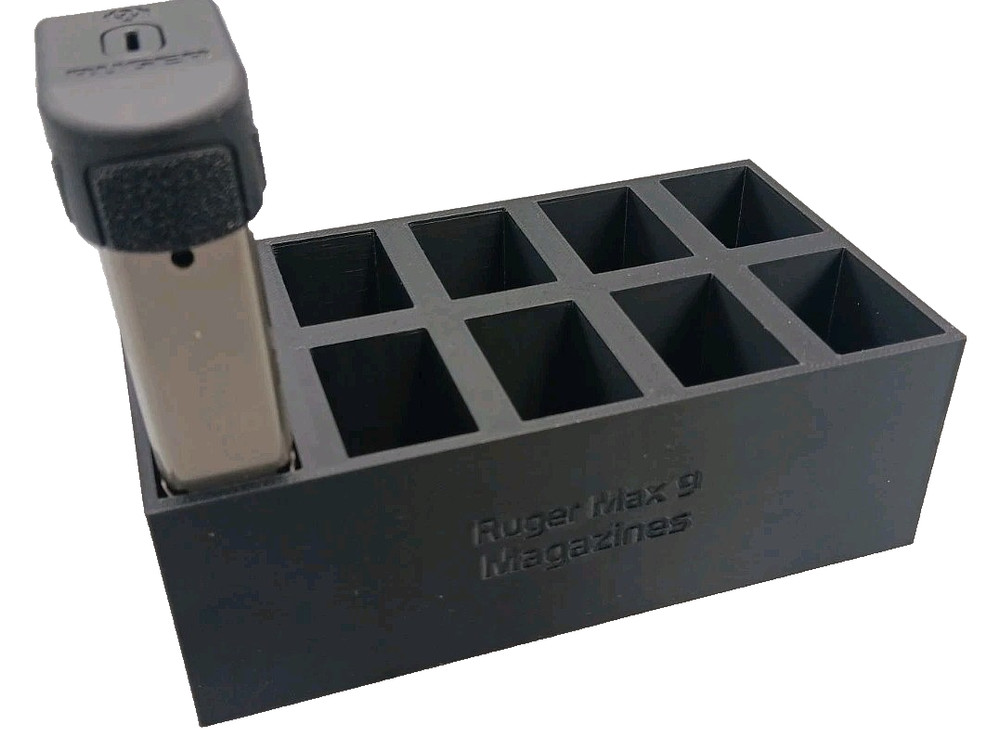 10 Mag Storage Rack For Ruger Max 9 Magazine Holder Range Bin