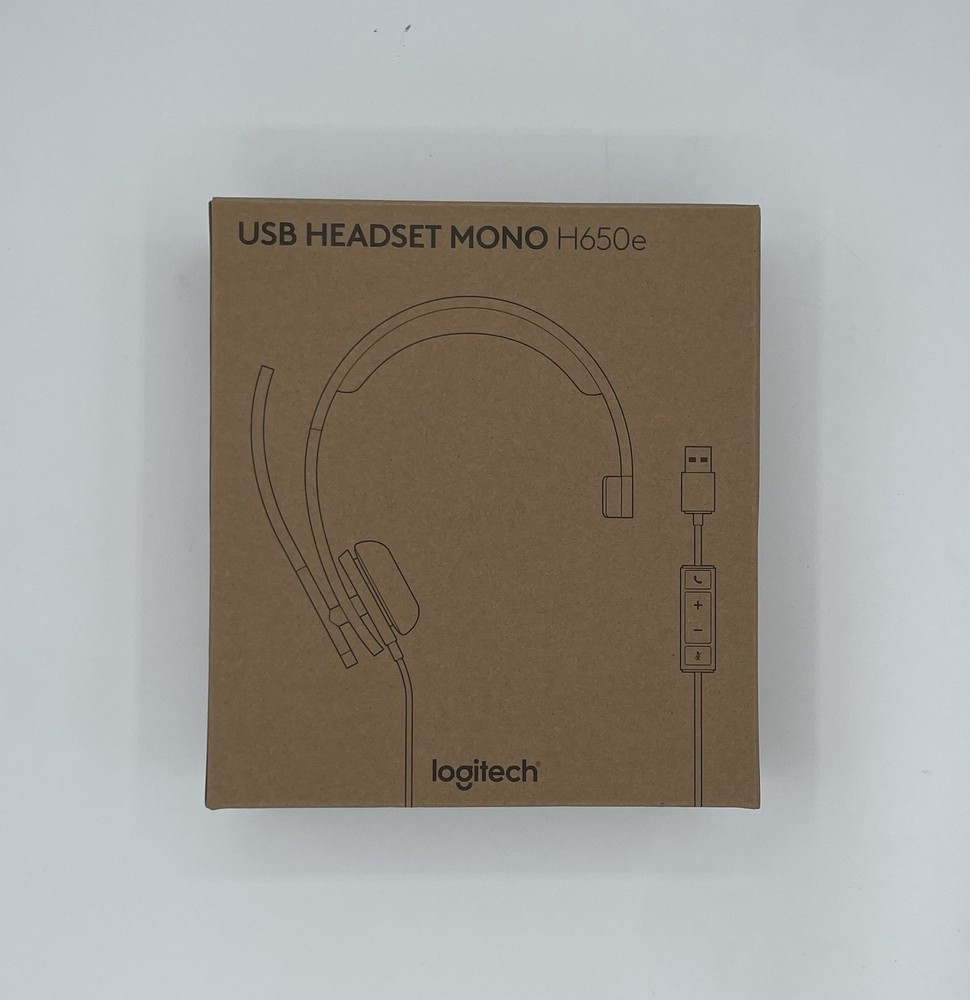 Logitech H650e USB Pro-Quality Mono Headset - New