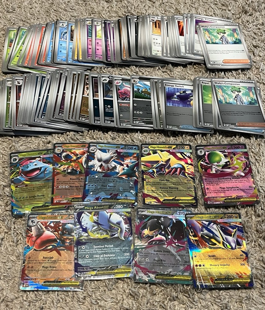 Mega Evolution Near Complete Base Master Set, 246 Cards, C/UC/Holo/Reverse/EX