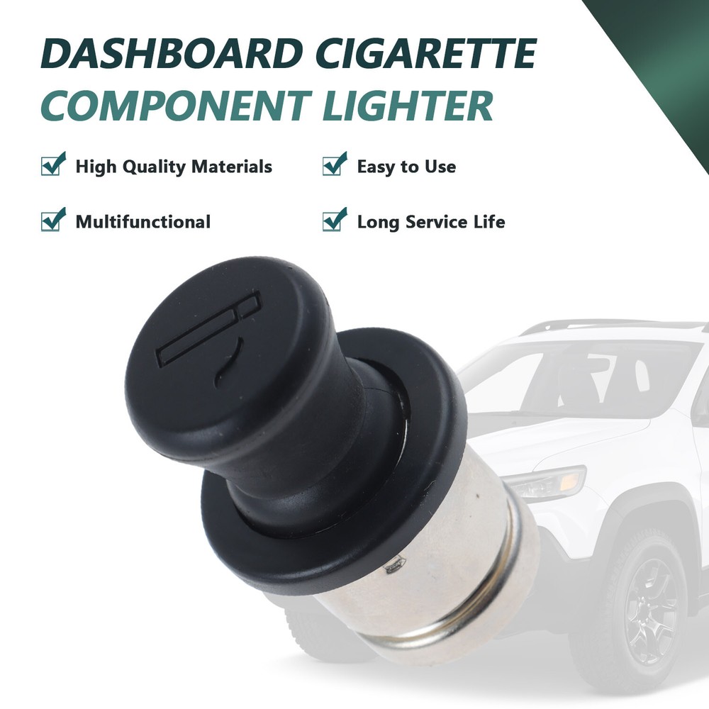 Instrument Panel Cigarette Cigar Lighter Knob Element for 1997-2020 Jeep