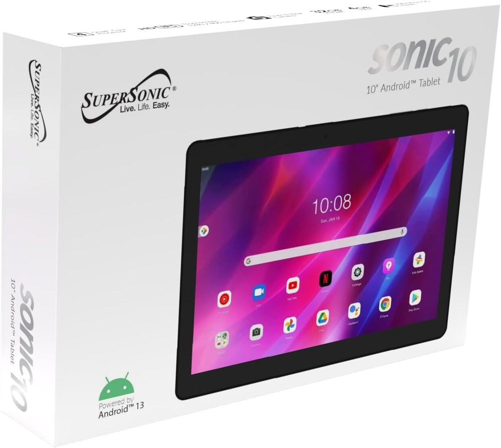 Supersonic 10" Android Touchscreen Tablet 32 GB SC-3110 NEW SEALED