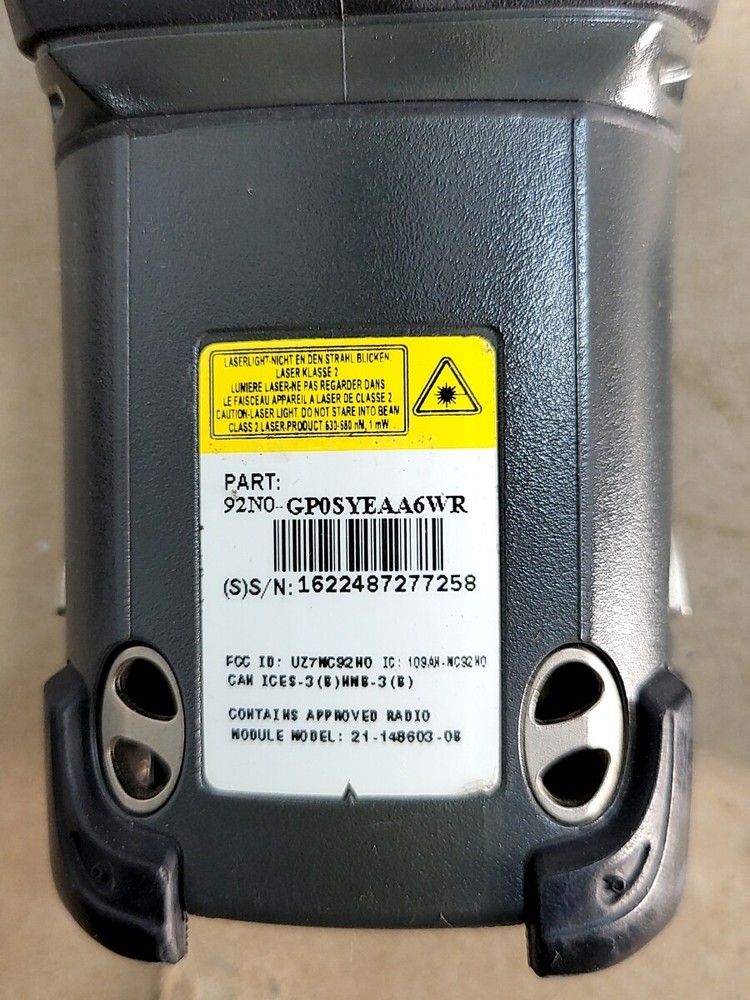 SYMBOL 92NO-GP0SYEAA6WR Mobile Barcode Scanner SEE NOTES