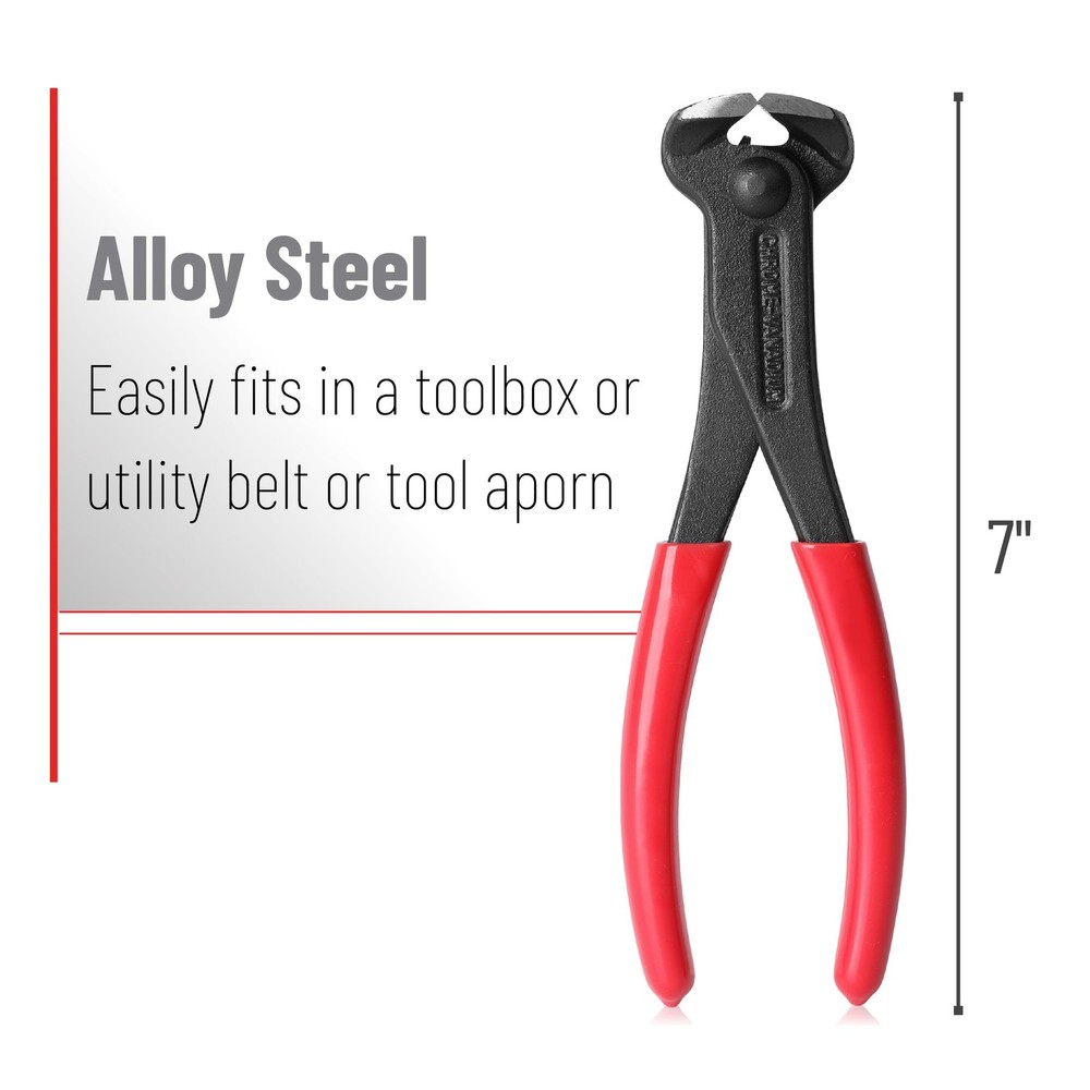 Bates Nail Puller - Cat's Paw & Remover, End 7", 1 Pack, Red