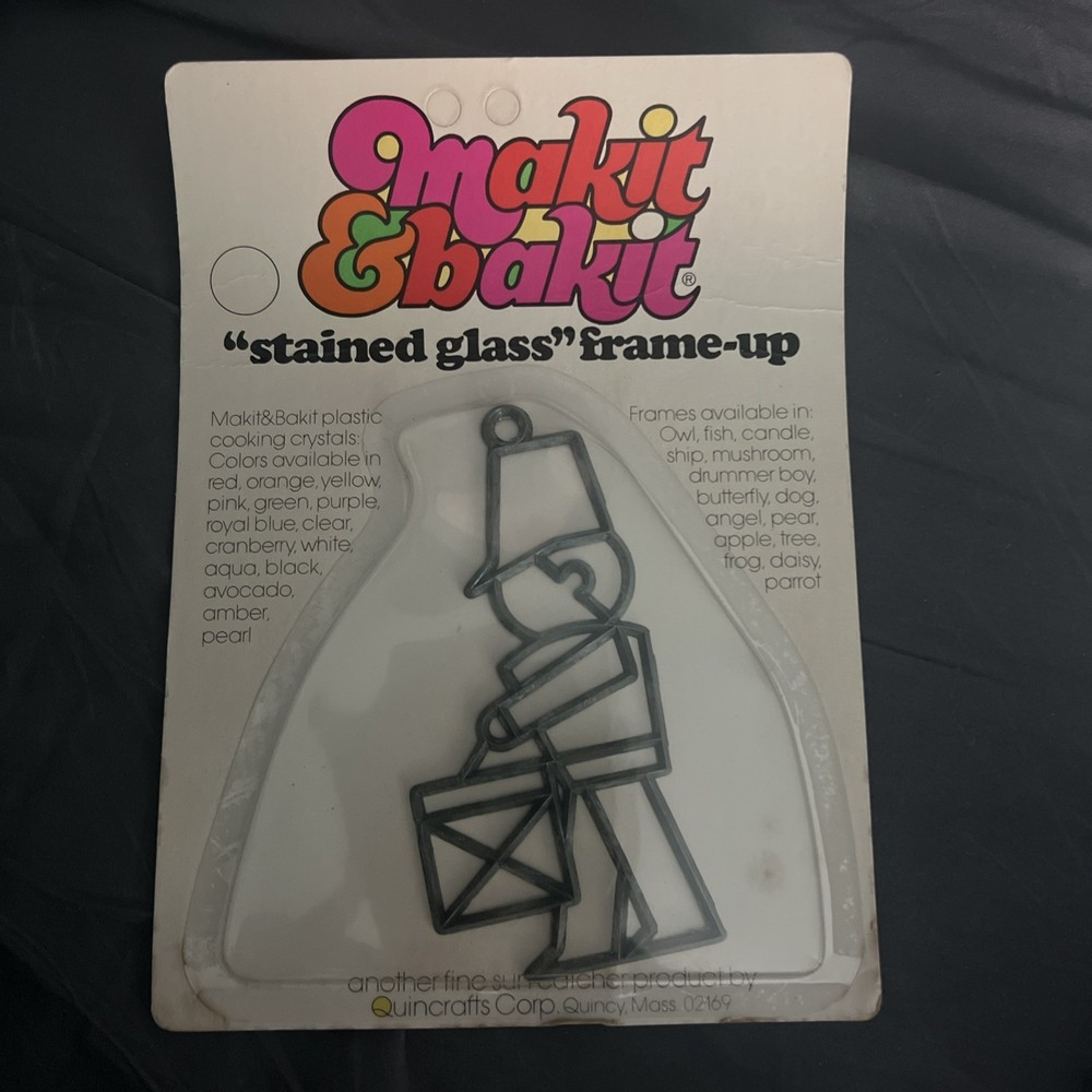 vintage “stained glass” frame