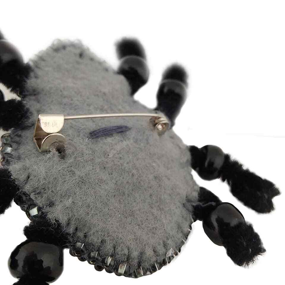 Crystal Art Beadwork kit for creating brooch BP-229C Spider