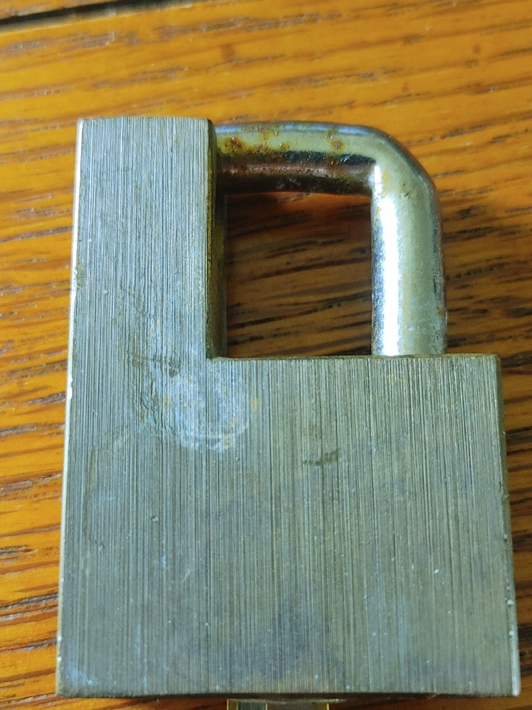 Vintage Trailer Coupler Lock Padlock With Key