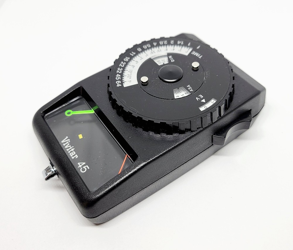 Vivitar 45 Exposure Light Meter with Leather Case
