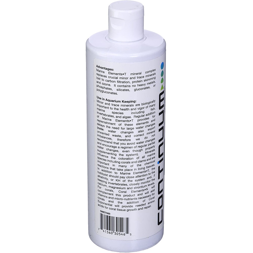 Continuum Marine Elements-T 500mL Minor Trace Elements for Marine Reef Aquariums