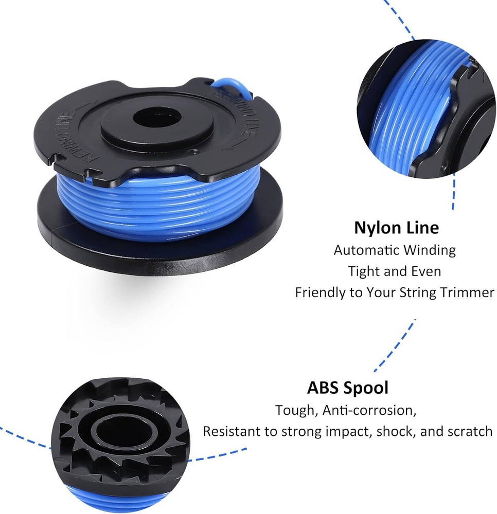 Hart Spools .065" 6 Pack For Auto Feed Trimmers fits All HART String Trimmers