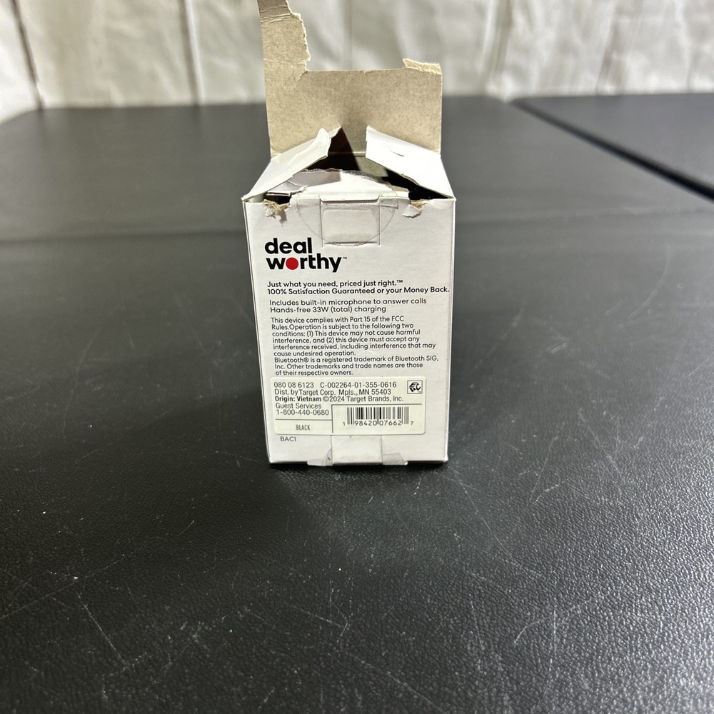 FM Bluetooth Transmitter - dealworthy Black