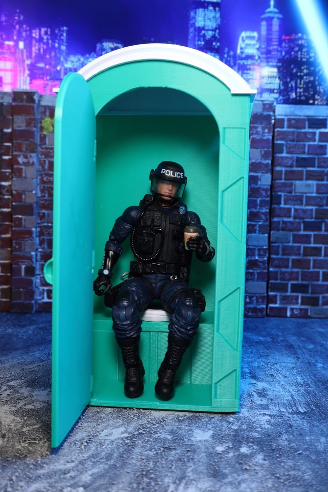 1/12 Scale 3D Printed Porta Potty Diorama