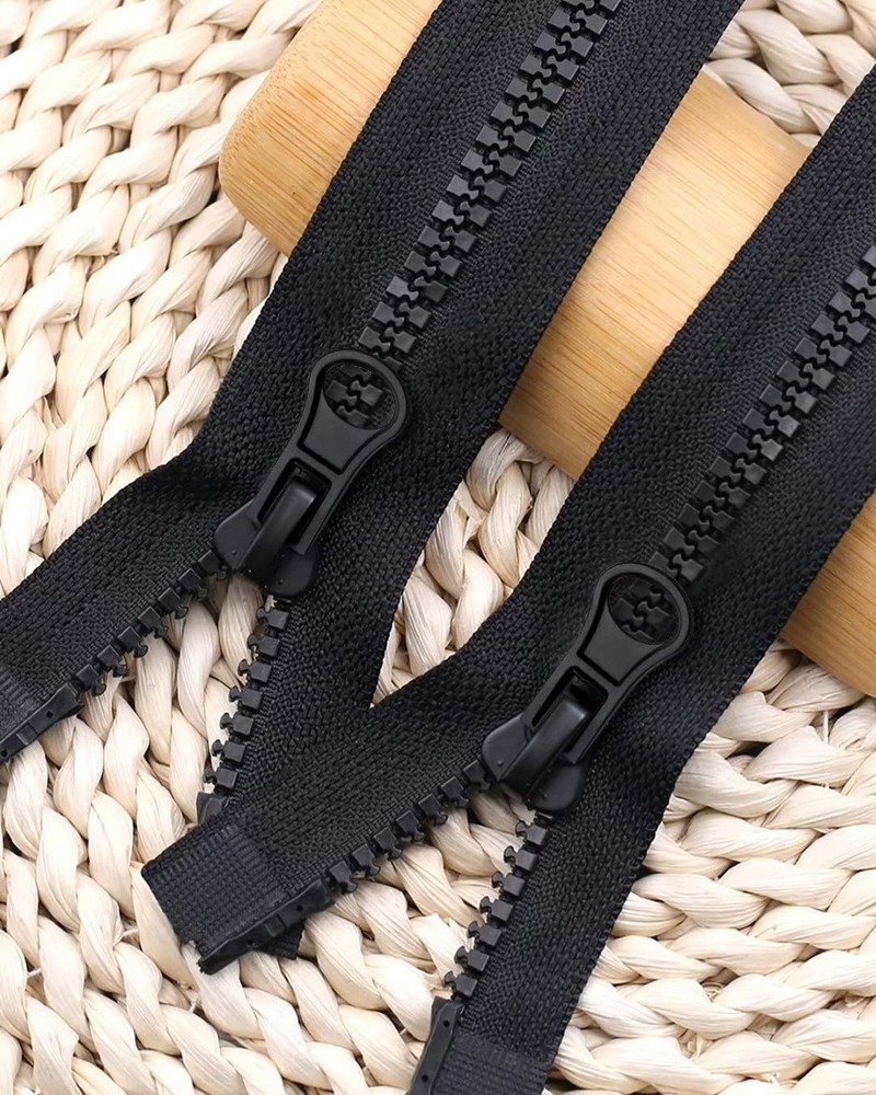 28" Jacket Zipper #5 – 3 Pc Black Plastic Separating Coat & Sweatshirt Zip