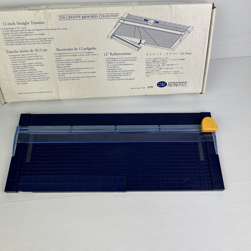 Creative Memories 12" Straight Trimmer Angle Cutter Scrapbooking Cardmaking
