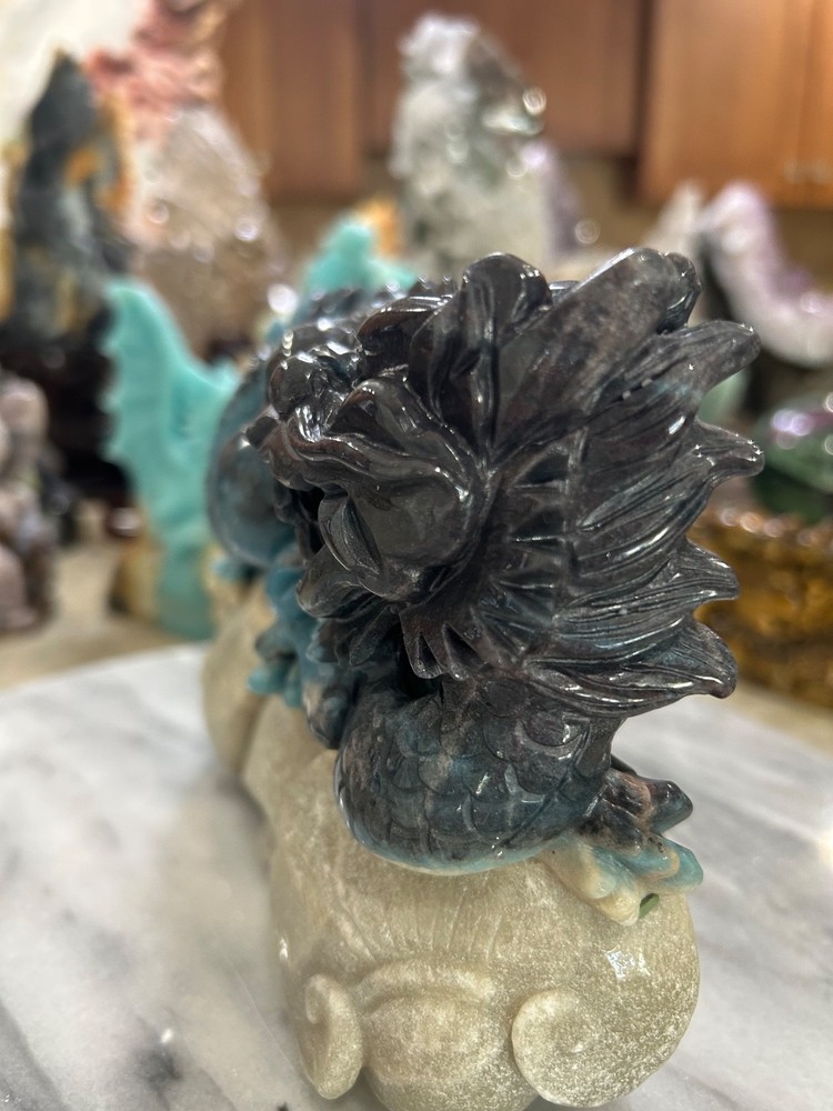 Trolleite Dragon hand carved