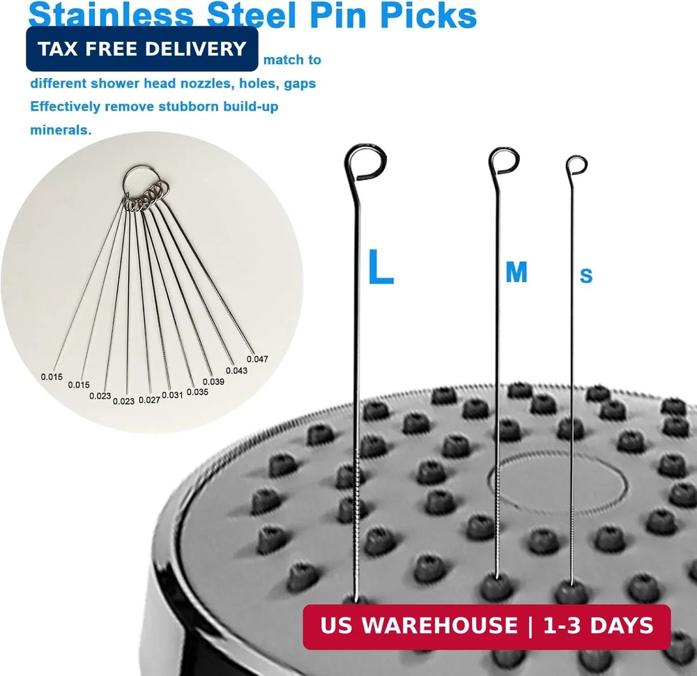 Multiplesize Showerhead Cleaner Tools, Shower Head Cleaning Brushes Small Hole,