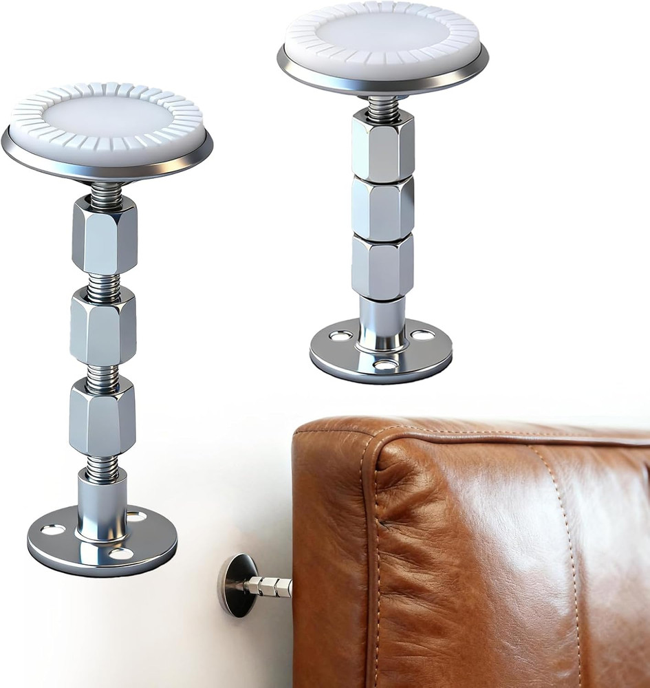 Adjustable Bed Frame Anti-Shake Tool with Headboard Stoppers, 2PCS Set