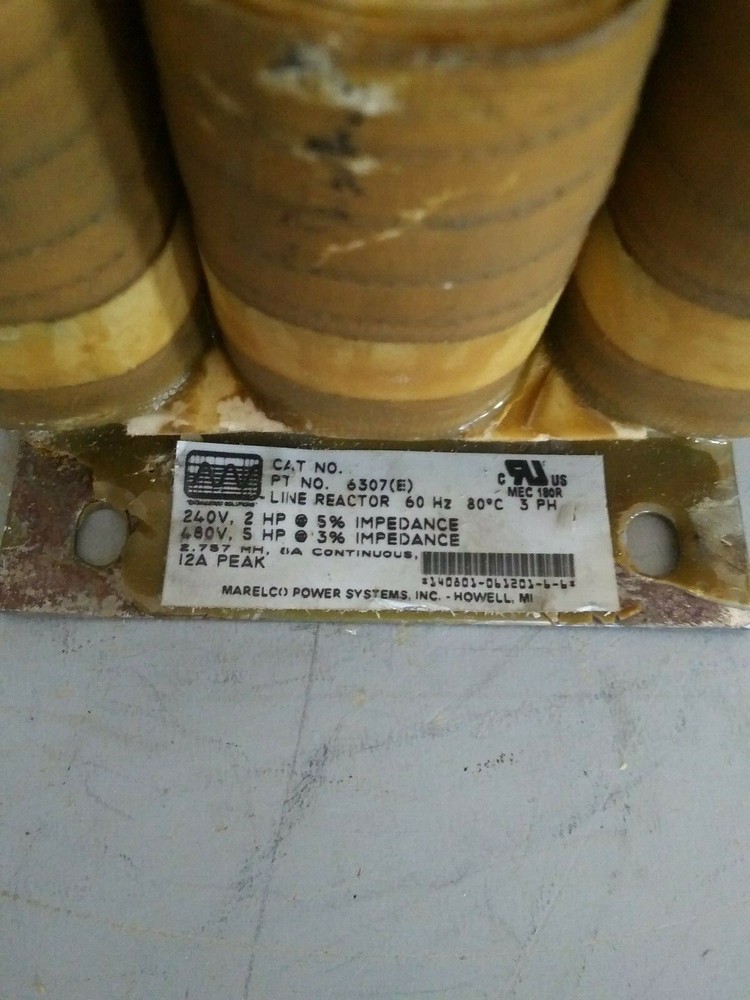 Marelco Power Systems Line Reactor Transformer, 6307(E)