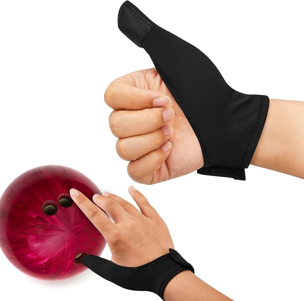 Charniol Bowling Thumb Saver Protector - 2 Pcs Guard Sock, One Size, Black