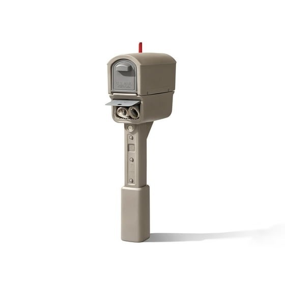 MailMaster Express Plus Mailbox Large Capacity Plastic Post Mount Mocha Finish