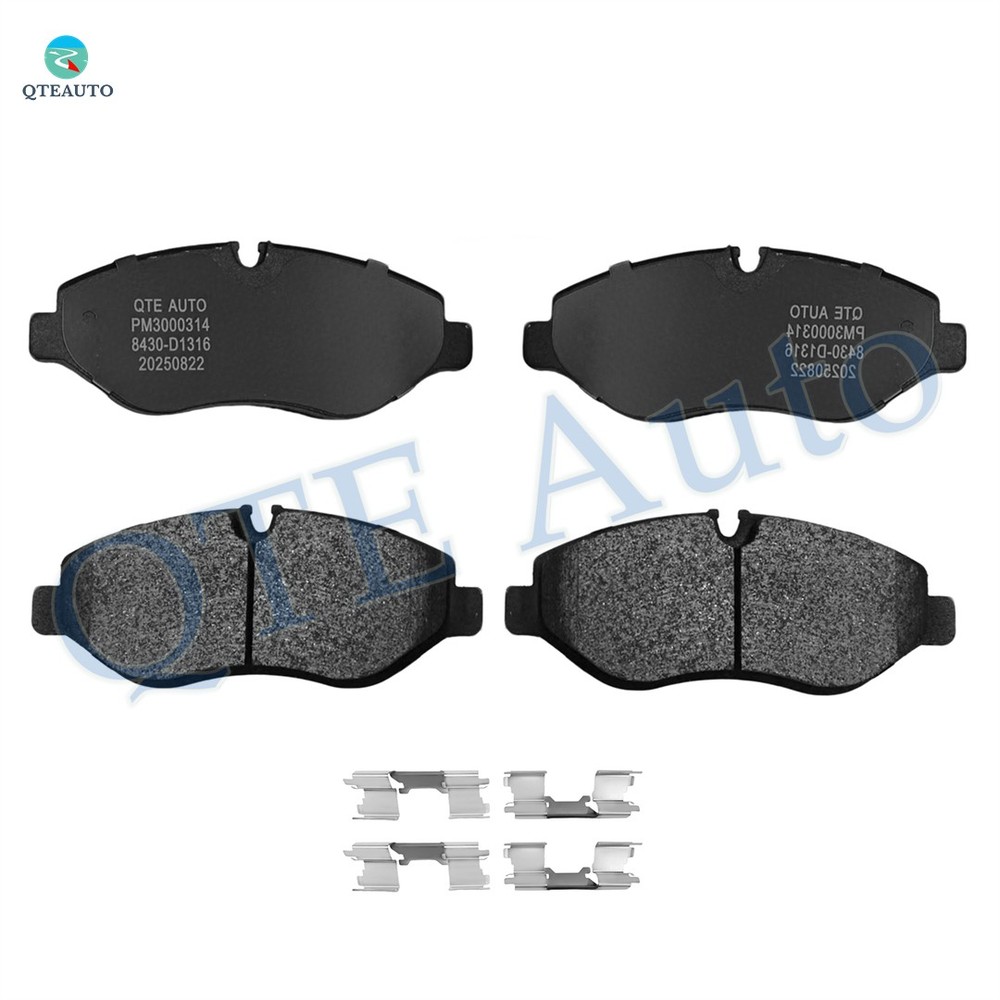Front Ceramic Brake Pad Kit For 2007-2018 Freightliner Sprinter 2500