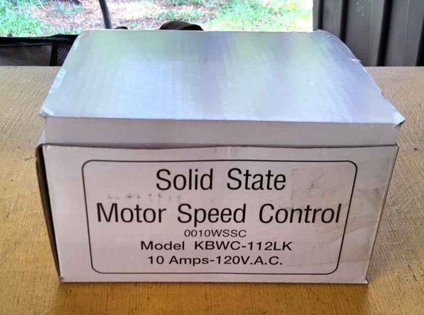 KB Electronics Solid State Motor Speed Controller, Model KBWC-112LK 10 AMPS