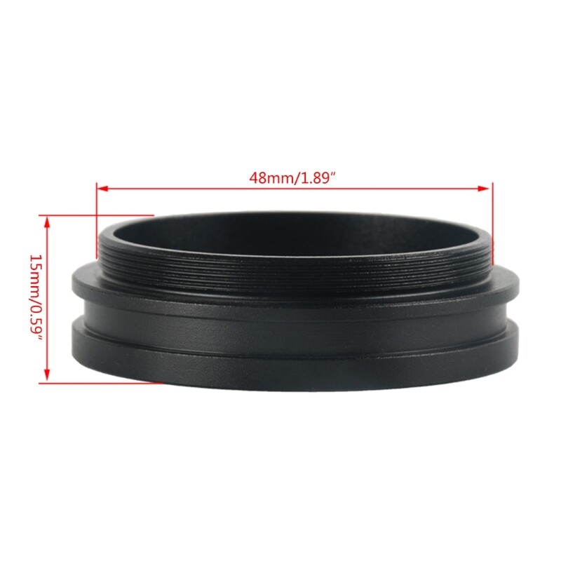 Stereo Microscope Lens Protector 48mm Thread Barlow Auxiliary Objective Lens