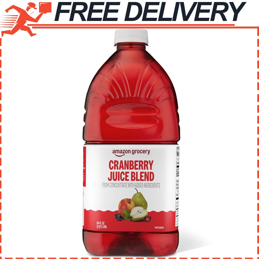 Amazon Grocery, Cranberry Juice Blend, Low Calorie, 64 Fl Oz