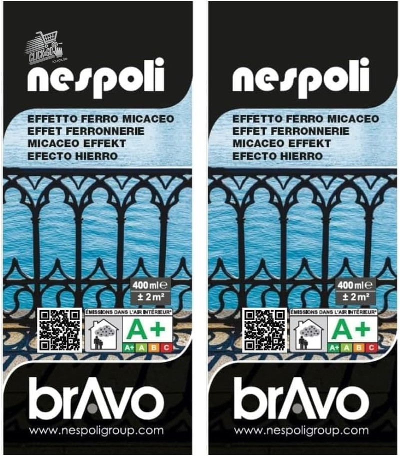 Bravo, Micaceao Iron Effect, 400 Ml (Pack of 2)
