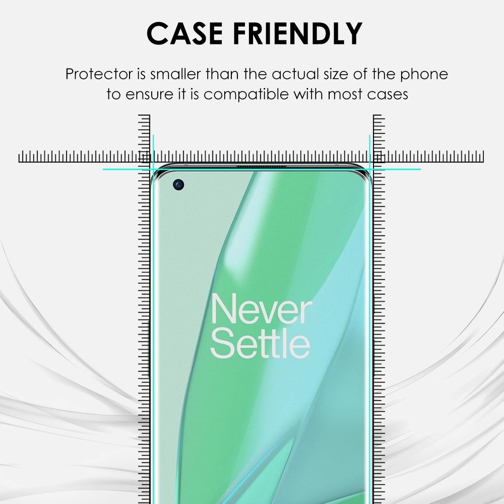 Matte Screen Protector for OnePlus 9 Pro, Tempered Glass UV Set - 2 Pack, Ant...