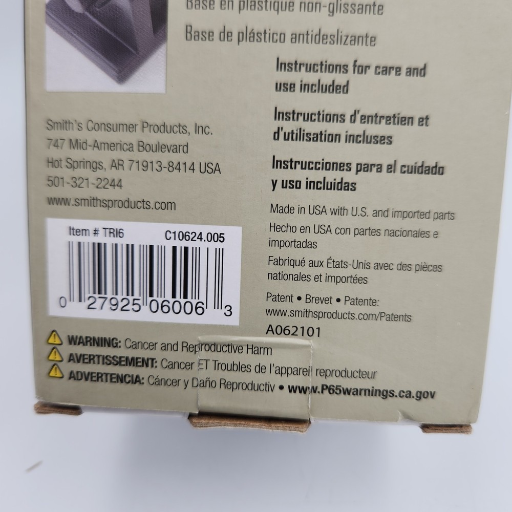 Smith's Tri-Hone Sharpening System 3 Way Coarse Med Fine Set
