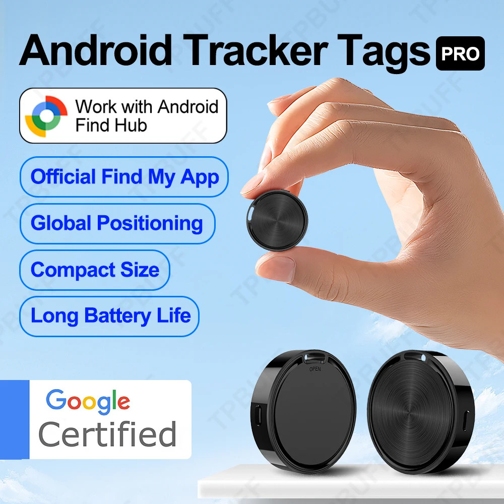 Work With Android Find Hub Bluetooth Gps Tracker Google Find My Airtag Keychain