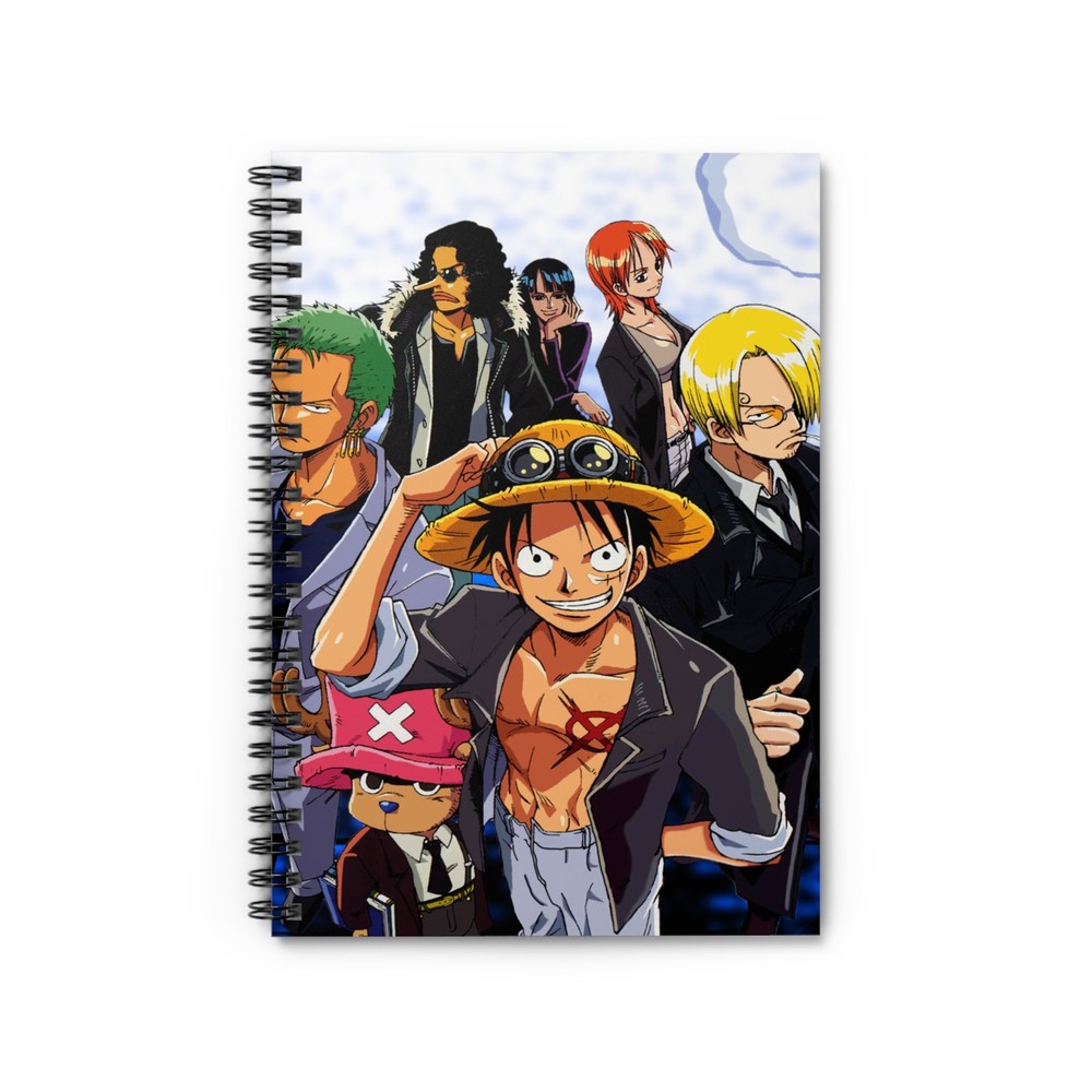 One Piece - Luffy & Straw Hat Crew - 6" x 8" Spiral Notebook