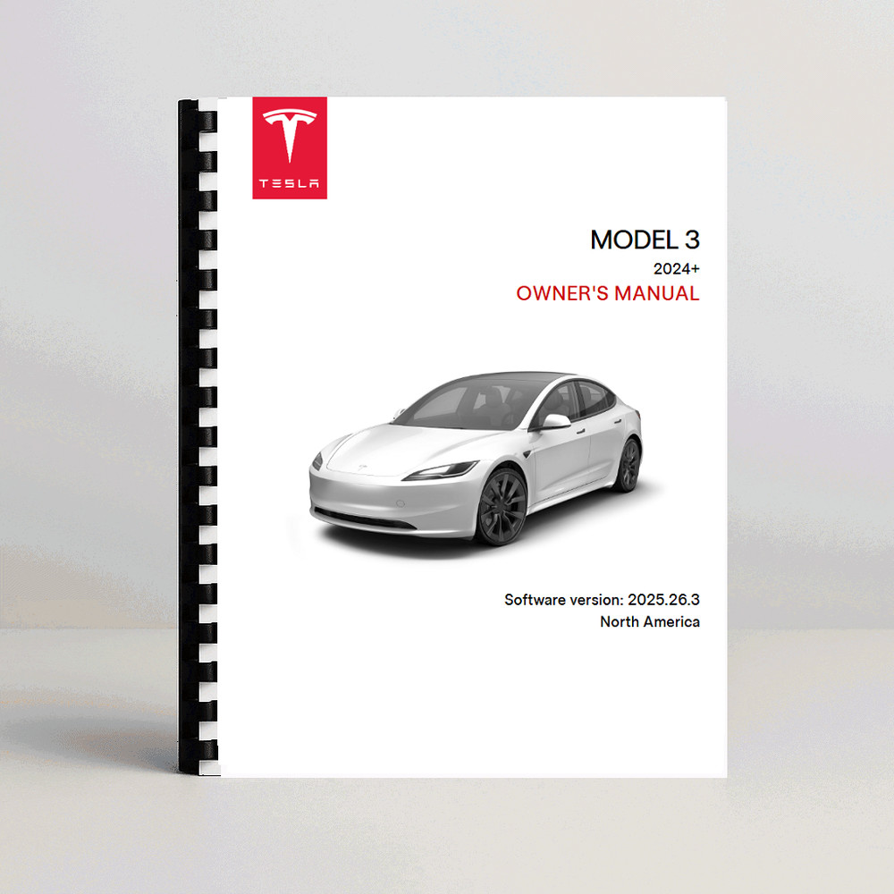 Tesla Model 3 Owner's Manual 2024+