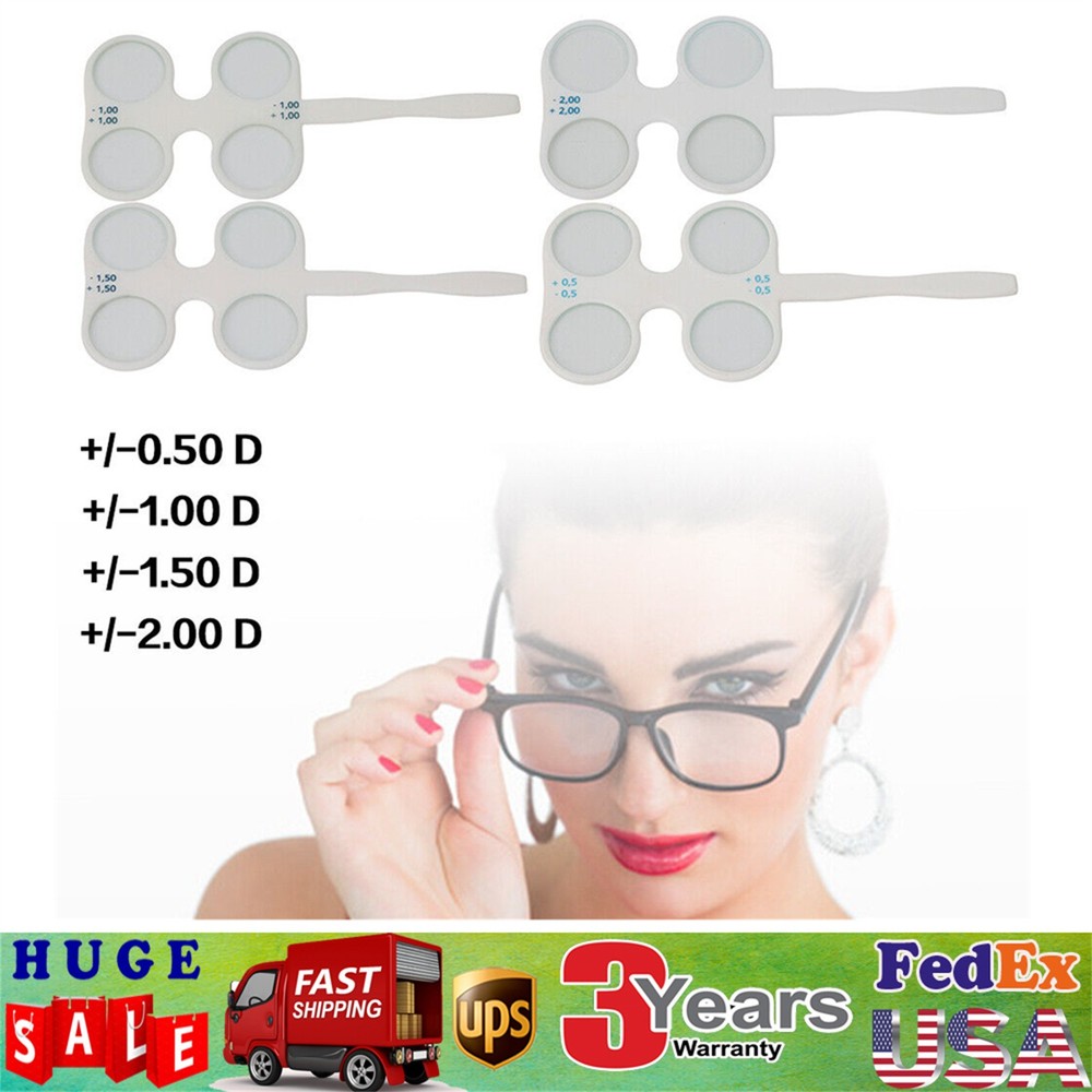 4PCS Optical Optometry Flip Trial Lens Flipper Handle Kit For Confirmation Test