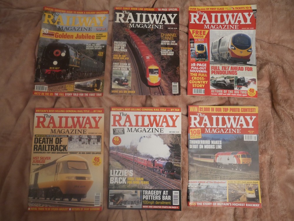 Railway Magazine:  six issues from May 2001 - June 2003