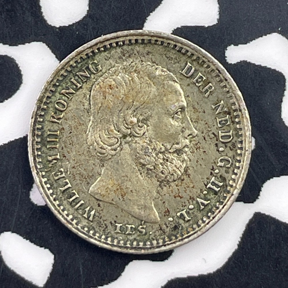 1879 Netherlands 5 Cents Lot#C2017 Silver! Nice!