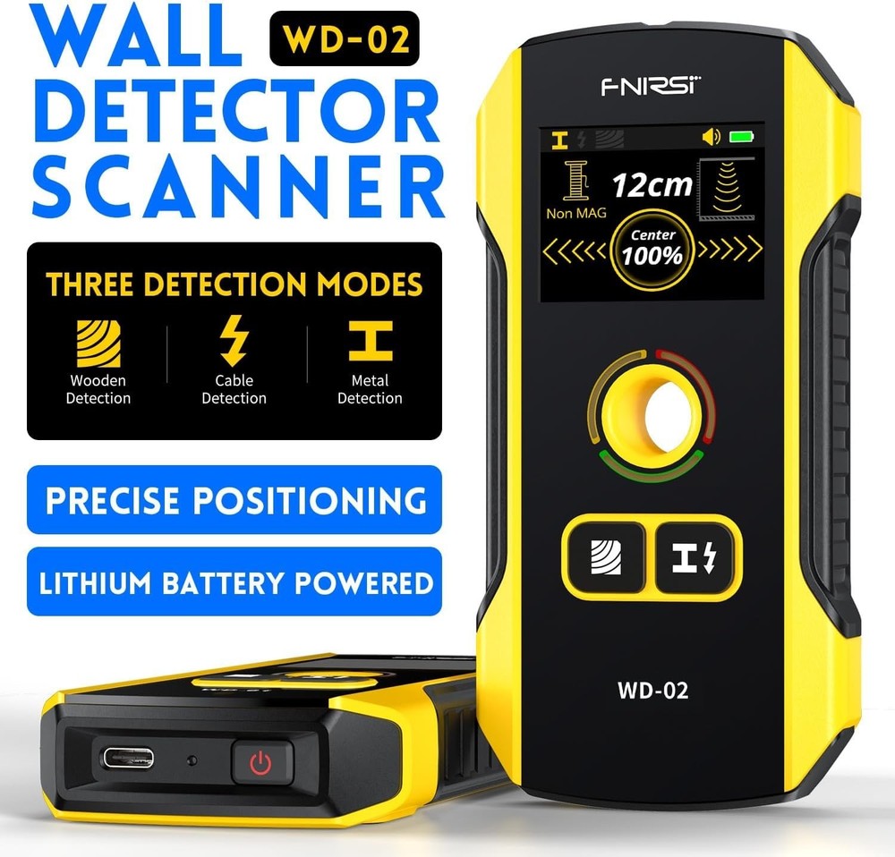 Digital Stud Finder with Calibration & Depth Detection - Ideal for Home Projects