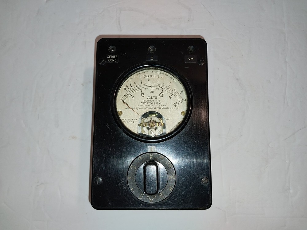 Vintage Weston Model 695 Power Level Indicator Type 3A. BP