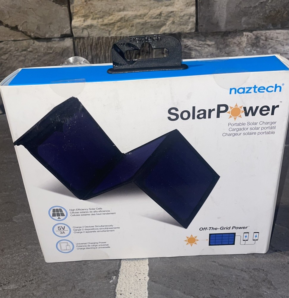 Naztech Portable Solar Panel Universal Charging Power Off Grid Power