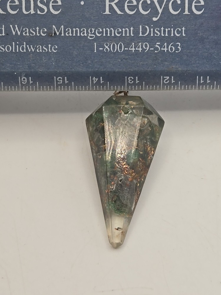 Aventurine Orgonite six sided Pendulum