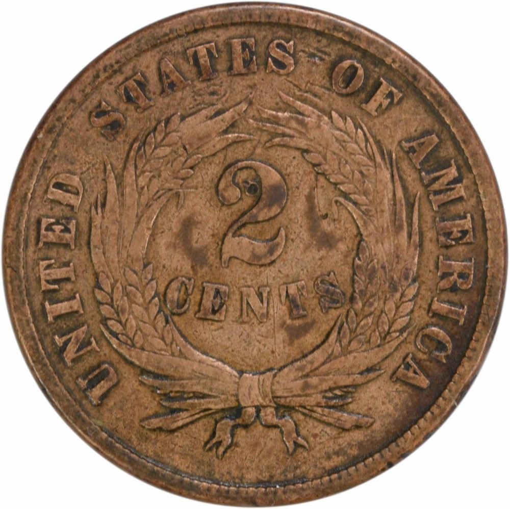 1871 Two Cent Piece VG Uncertified #301