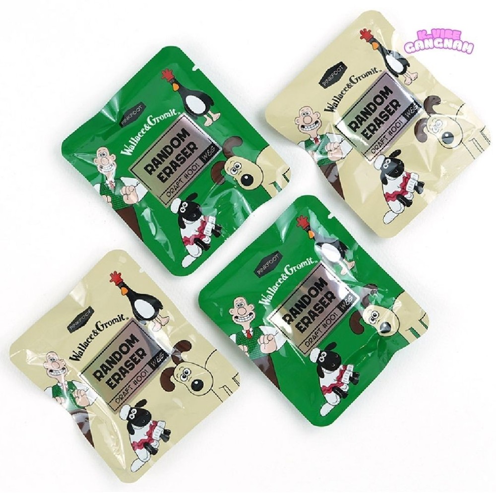 Wallace & Gromit Random Eraser Blind Pack Full Box Set 24pcs