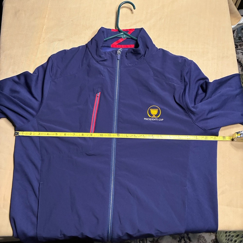 Zero Restriction Presidents Cup Jacket US Team Large Navy Blue Full Zip